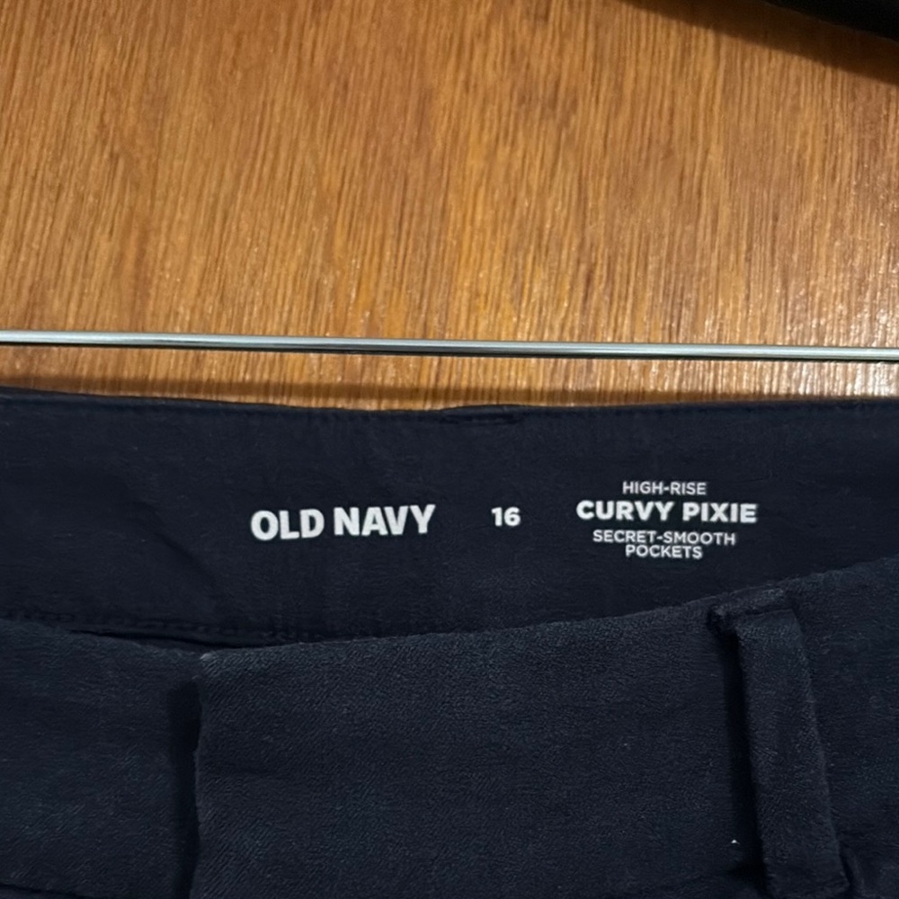 Old Navy Navy Blue Pixie Pants - Picture 2 of 5